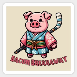 Ice hockey pig Sticker